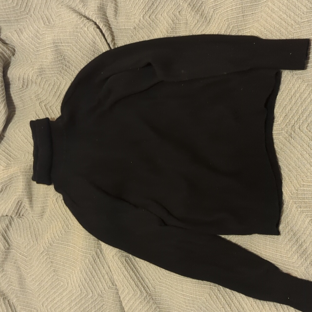 Everlane black cashmere turtleneck xs